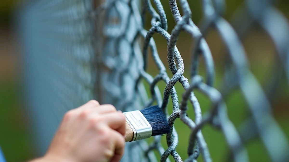 Farba do siatki ogrodzeniowej