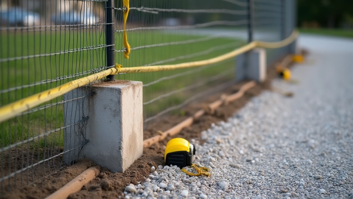 Jak zrobić ogrodzenie z siatki z podmurówką