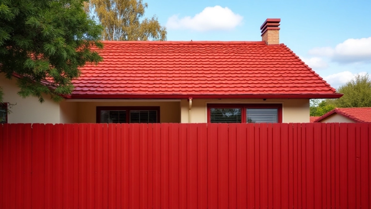 Jaki kolor ogrodzenia do czerwonego dachu