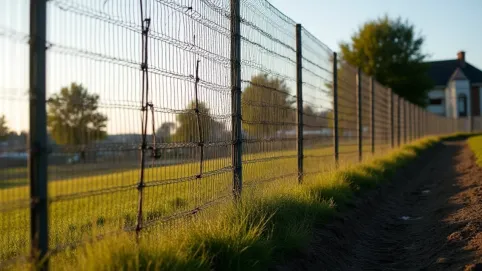 Jak zrobić ogrodzenie z siatki ze spadkiem