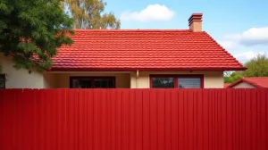 Jaki kolor ogrodzenia do czerwonego dachu