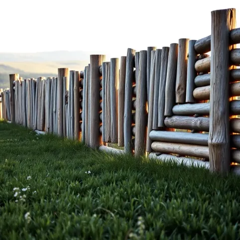 ogrodzenie z pali